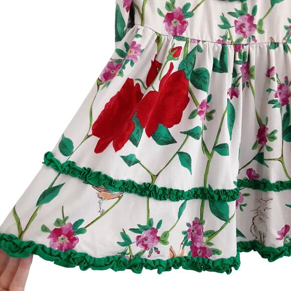 Matilda Jane Make Believe Woodland Wonders Dress Girls 4 Long Sleeve Christmas - Picture 5 of 15